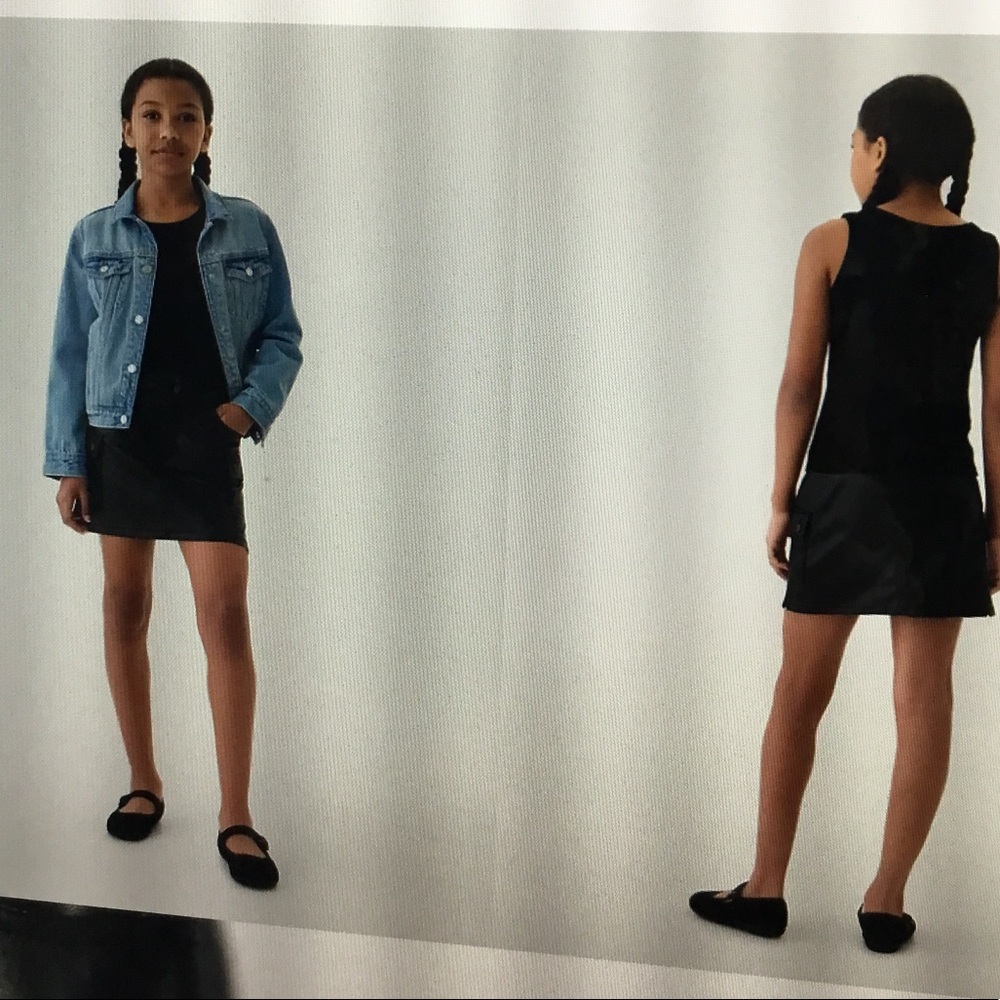 Gap Girls Recycled Leather Cargo Skirt